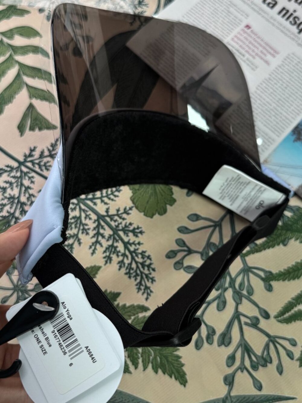 NWT🧢 ALO Yoga Airlift Solar Visor💙Light Provence Blue Tennis Golf Hat - Picture 4 of 5
